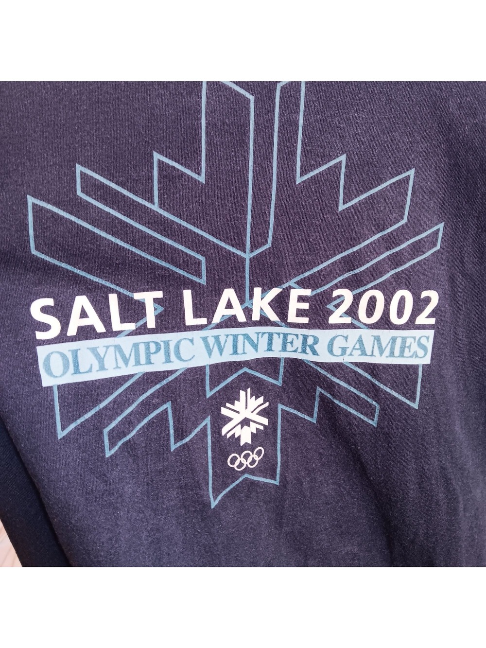 Salt Lake 2002 Olympic Winter Games Navy Blue T-Shirt XX-Large USA Made